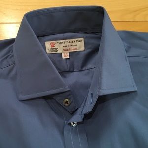 Turnbull & Asser NWOT 15.5”Mens Blue Shirt